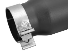 Carica l&#39;immagine nel visualizzatore di Gallery, aFe MACHForce XP 3in Inlet x 4in Outlet x 9in Length Clamp-On Black Tip