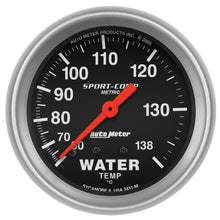 Carica l&#39;immagine nel visualizzatore di Gallery, Autometer 2-5/8in 60-140 Degree C Mechanical Water Temperature Sport-Comp Gauge