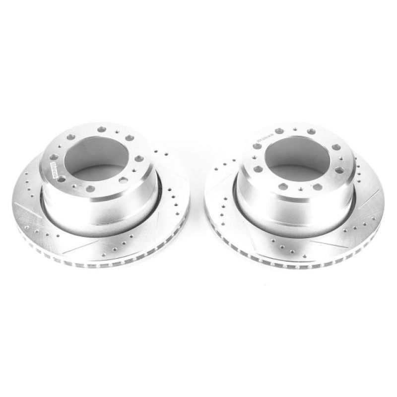 Power Stop 13-18 Ram 3500 Rear Evolution Drilled & Slotted Rotors - Pair