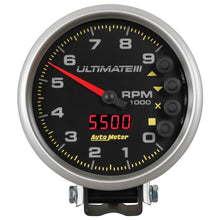 Carica l&#39;immagine nel visualizzatore di Gallery, Autometer 5 inch Ultimate III Playback Tachometer 9000 RPM - Black