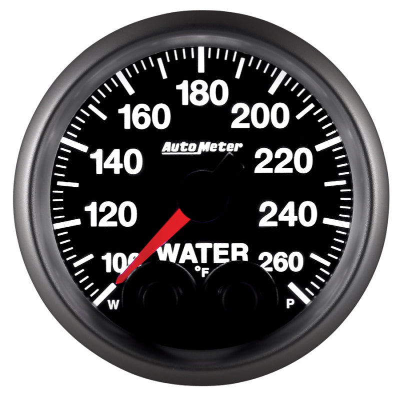 Autometer Elite 52mm 100-260 Degress F Water Temperature Peak and Warn Gauge w/ Electonic Control