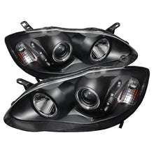 Load image into Gallery viewer, Xtune Toyota Corolla 03-08 Projector Headlights LED Halo Black PRO-JH-TC03-LED-AM-BK