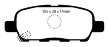 Laden Sie das Bild in den Galerie-Viewer, EBC 08-13 Infiniti EX35 3.5 Yellowstuff Rear Brake Pads