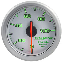 Carica l&#39;immagine nel visualizzatore di Gallery, Autometer Airdrive 2-1/6in Fuel Pressure Gauge 0-100 PSI - Silver