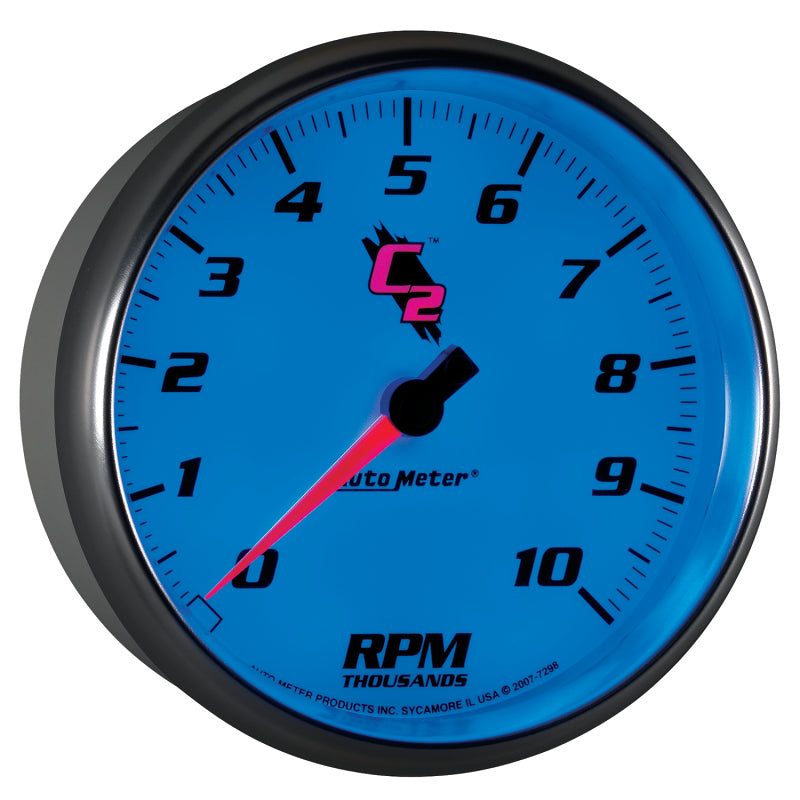 Autometer C2 5 inch 10000 RPM In-Dash Tachometer