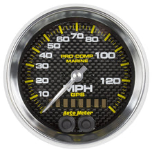 Laden Sie das Bild in den Galerie-Viewer, Autometer Gauge GPS Speedometer 3-3/8in 140 MPH Marine Carbon Fiber Gauge