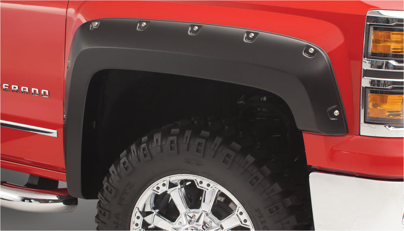 Bushwacker 2019 GMC Sierra 1500 Extend-A-Fender Style Flares 4 Piece Set- Black