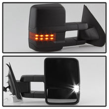 Carica l&#39;immagine nel visualizzatore di Gallery, xTune Chevy Silverado 14-16 Heated Amber LED Signal Telescoping Mirrors MIR-CSIL14S-G2-PWH-AM-SET