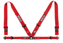 Cargar imagen en el visor de la galería, Sparco Belt 4Pt 3in/2in Competition Harness - Red