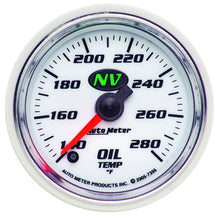 गैलरी व्यूवर में इमेज लोड करें, Autometer NV 2-1/16in 140-280 Deg F Digital Stepper Motor Oil Temp Gauge