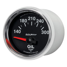 Laden Sie das Bild in den Galerie-Viewer, Autometer GS 52mm 140-300 Deg F Short Sweep Electronic Oil Temperature Gauge