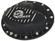 Carica l&#39;immagine nel visualizzatore di Gallery, aFe Power Pro Series Rear Differential Cover Black w/Machined Fins 16-17 Nissan Titan XD(AAM 9.5-14)