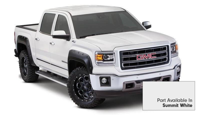 Bushwacker 19-20 Chevrolet Silverado 1500 Pocket Style Flares 4pc - Summit White