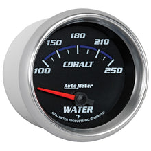 Laden Sie das Bild in den Galerie-Viewer, Autometer Cobalt 66mm 100-250 Degree F Electric Water Temperature Gauge