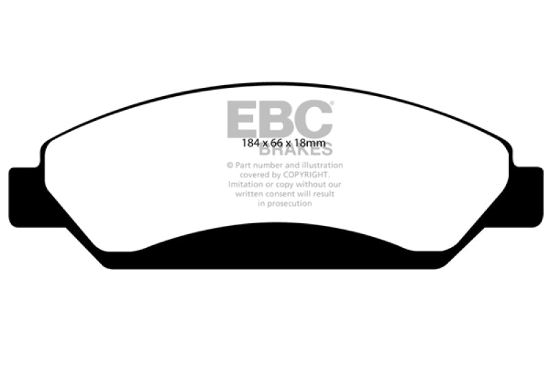 EBC 07 Cadillac Escalade 6.2 2WD Ultimax2 Front Brake Pads