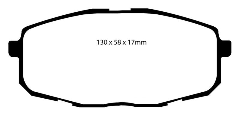 EBC 09-12 Hyundai Elantra 2.0 Touring Yellowstuff Front Brake Pads