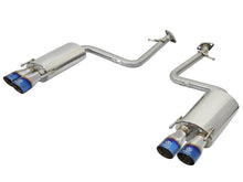 Carica l&#39;immagine nel visualizzatore di Gallery, aFe Takeda 16-17 Lexus RC 200T 2.0L (t) 2in. SS Axle-Back Exhaust System w/Polished Blue Tips