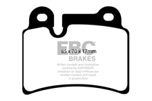 Charger l&#39;image dans la galerie, EBC 06-09 Volkswagen Touareg 3.6 (2 pin holes at top of backplate) Redstuff Rear Brake Pads