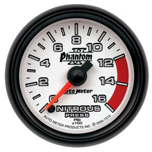 Carica l&#39;immagine nel visualizzatore di Gallery, Autometer Phantom II 2-1/16in 0-1600 PSI Electrical Nitrous Pressure Gauge