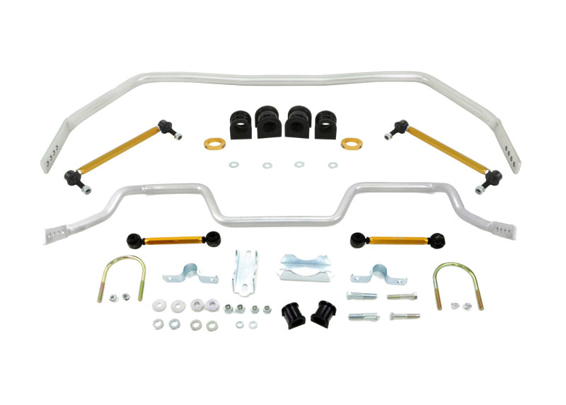 Whiteline Front and Rear Adj Swaybar Combo with Links & Locks 05-14 Ford Mustang S197