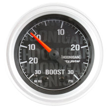 Laden Sie das Bild in den Galerie-Viewer, Autometer Hoonigan 52mm 30 PSI Mechanical Vacuum/Boost Gauge