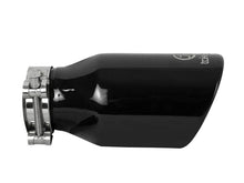 Cargar imagen en el visor de la galería, aFe Takeda 304 Stainless Steel Clamp-On Exhaust Tip 2.5in.Inlet / 4in Outlet - Black