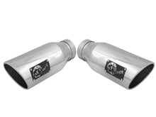 Cargar imagen en el visor de la galería, aFe Large Bore-HD 4in 409 Stainless Steel DPF-Back Exhaust w/Polished Tips 15-16 Ford Diesel Truck