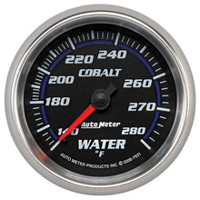 Carica l&#39;immagine nel visualizzatore di Gallery, Autometer Cobalt 66.7mm 140-280 degree F. Water Temprature  Gauge