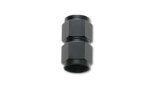 Cargar imagen en el visor de la galería, Vibrant Fitting Straight Coupler Union Adapter Female -10 AN to Female -12 AN Aluminum Black Anodize