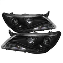 Load image into Gallery viewer, Spyder Volkswagen Tiguan 09-11 Projector Headlights DRL Black High H1 Low H7 PRO-YD-VTIG09-DRL-BK