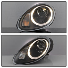 Load image into Gallery viewer, Spyder Porsche Cayman 05-08 Headlights - Halogen Model Only - Black PRO-YD-P98705-HID-DRL-BK