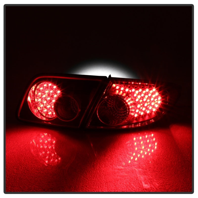 xTune Mazda 6 03-08 4/5DR (Not Fit Wagon) LED Tail Lights - Black (ALT-ON-M603-LED-BK)