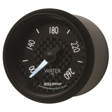 Cargar imagen en el visor de la galería, Autometer GT Series 52mm Full Sweep Electronic 100-260 Deg F Water Temperature Gauge