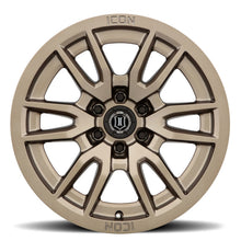 Carica l&#39;immagine nel visualizzatore di Gallery, ICON Vector 6 17x8.5 6x5.5 0mm Offset 4.75in BS 106.1mm Bore Bronze Wheel