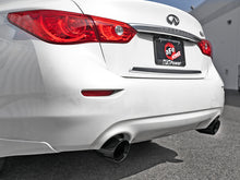 Carica l&#39;immagine nel visualizzatore di Gallery, aFe Takeda 2.5in 304 SS Cat-Back Exhaust System w/ Black Tips 16-18 Infiniti Q50 V6-3.0L (tt)