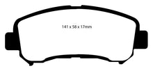 Cargar imagen en el visor de la galería, EBC 08-09 Nissan Rogue 2.5 Greenstuff Front Brake Pads