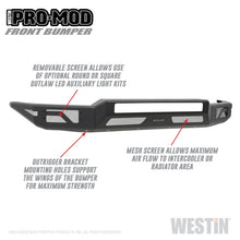 गैलरी व्यूवर में इमेज लोड करें, Westin 14-21 Toyota Tundra Pro-Mod Front Bumper - Tex. Blk