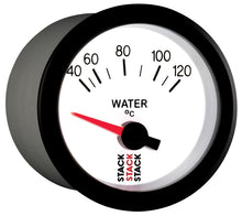 Charger l&#39;image dans la galerie, Autometer Stack 52mm 40-120 Deg C M10 Male Electric Water Temp Gauge - White