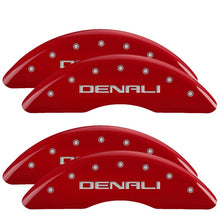 Load image into Gallery viewer, MGP 4 Caliper Covers Engraved Front &amp; Rear MOPAR Red finish silver ch