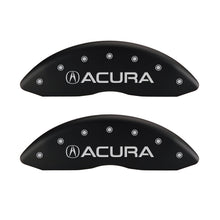 Carica l&#39;immagine nel visualizzatore di Gallery, MGP 4 Caliper Covers Engraved Front &amp; Rear Acura Red finish silver ch