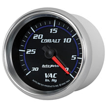 Laden Sie das Bild in den Galerie-Viewer, Autometer Cobalt 2-5/8in. / 0-30 IN HG / Mechanical Vacuum Gauge