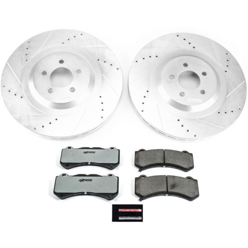 Power Stop 15-19 Dodge Challenger Front Z26 Street Warrior Brake Kit