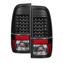 Charger l&#39;image dans la galerie, Xtune Ford F150 Styleside 97-03 / F250/350/450/550 99-07 LED Tail Lights Black ALT-JH-FF15097-LED-BK