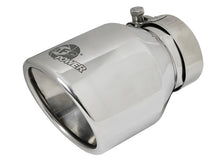 Laden Sie das Bild in den Galerie-Viewer, aFe MACH Force-Xp 304 SS Clamp-On Exhaust Tip 2.5in. Inlet / 4in. Outlet / 6in. L - Polished