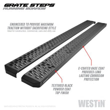 Carica l&#39;immagine nel visualizzatore di Gallery, Westin Grate Steps Running Boards 79 in - Textured Black