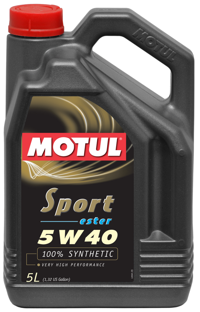 Motul 5L Synthetic Engine Oil Sport 5W40 - Case of 4