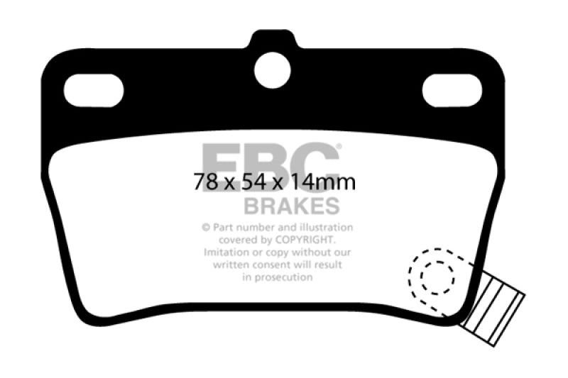 EBC 03-05 Toyota RAV 4 2.4 Ultimax2 Rear Brake Pads