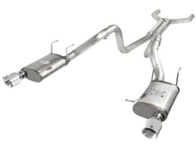 Laden Sie das Bild in den Galerie-Viewer, aFe MACHForce XP Cat-Back Exhaust 3in SS w/ Polished Tips 11-14 Ford Mustang GT V8 5.0L