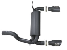 Laden Sie das Bild in den Galerie-Viewer, aFe Rebel Series 2.5in 409 SS Axle-Back Exhaust w/ Black Tips 2018+ Jeep Wrangler (JL) V6 3.6L