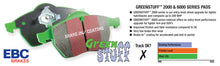 Charger l&#39;image dans la galerie, EBC 02-05 Freightliner Sprinter 2500 Bosch Rear Greenstuff Front Brake Pads